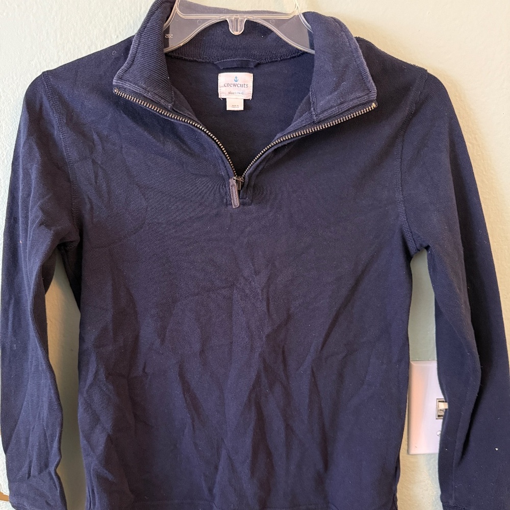 Crewcuts Half Zip Navy Sweatshirt L 10/11